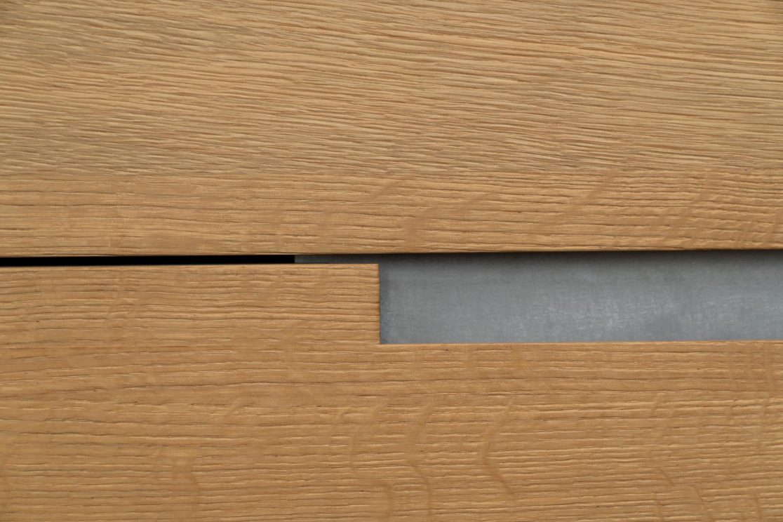 Detailansicht einer Küchenfront